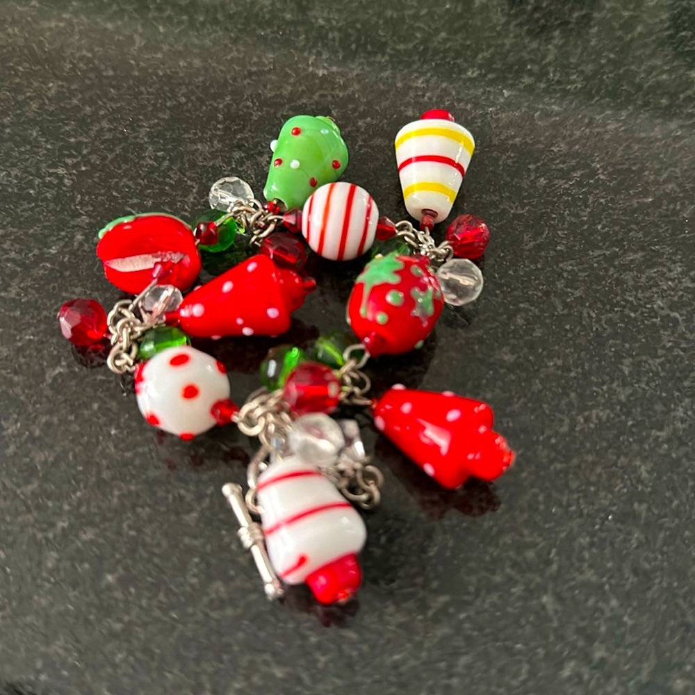 Holiday charm bracelet